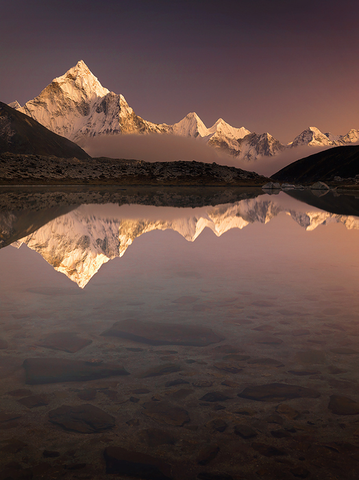 Reflections of the high Himalaya.